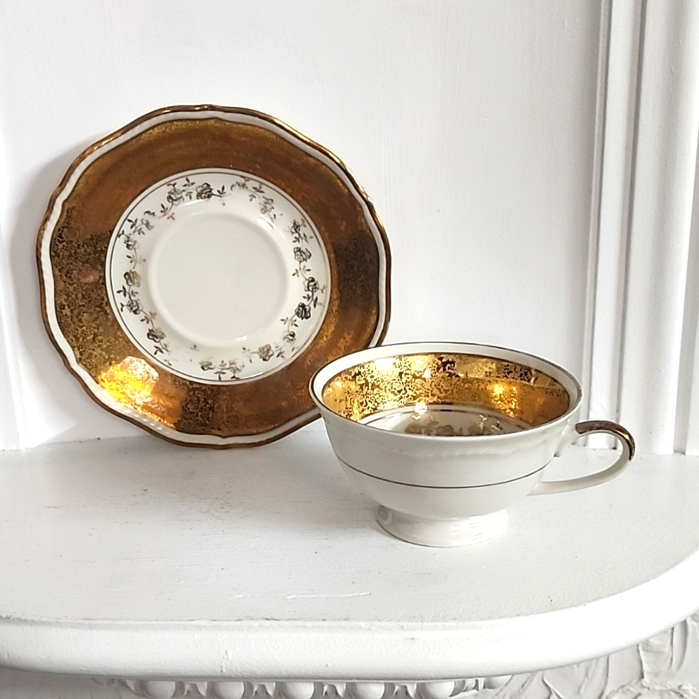 Vintage Coffee Cup & Saucer BAVARIA GERMANY